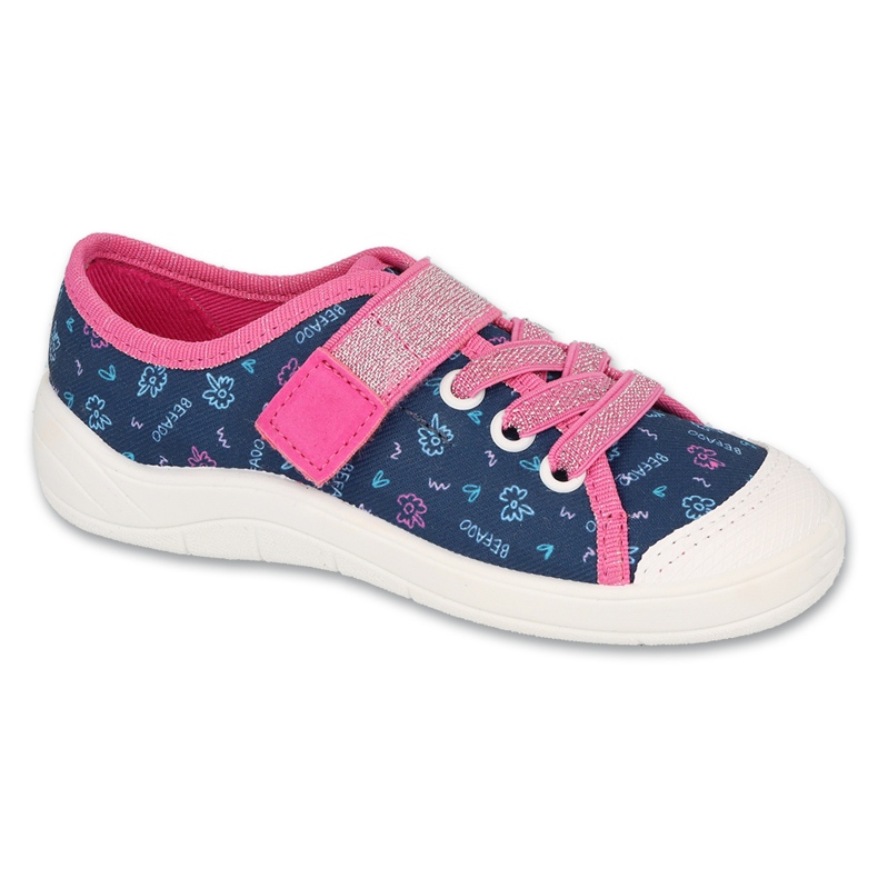 Papuče Befado za predškolskog uzrasta 351x021 Navy-Pink plava 1