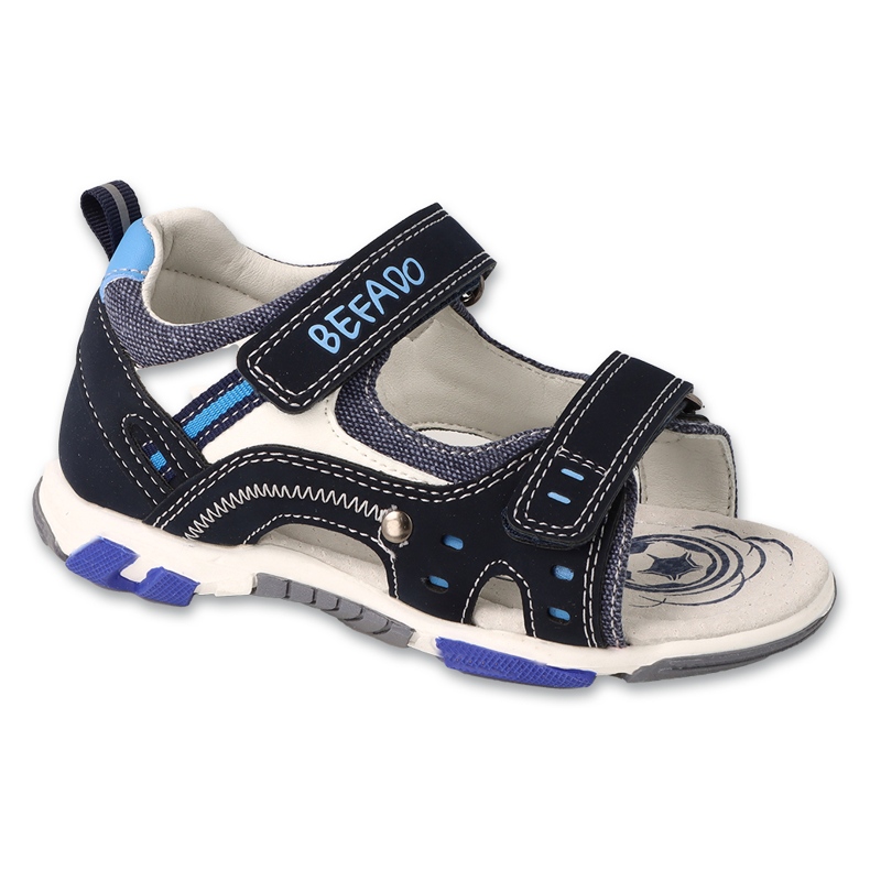 Befado dječje sandale, kožni uložak, 170X104, mornarsko plave plava 1
