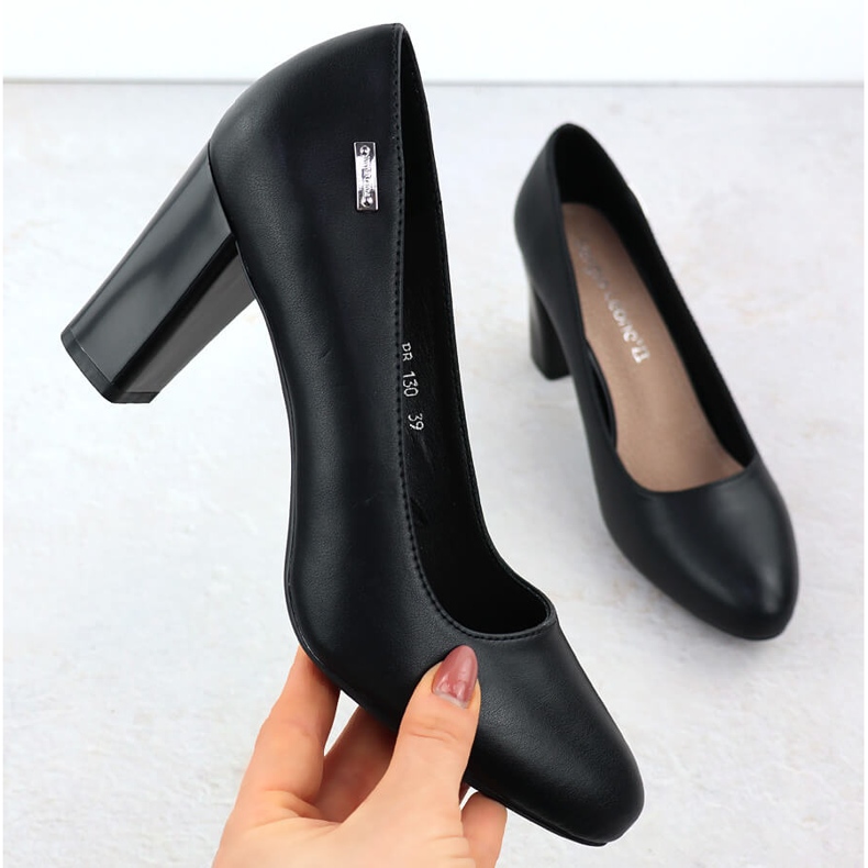 Kožne pumpe na crnoj Sergio Leone PB130 post 1