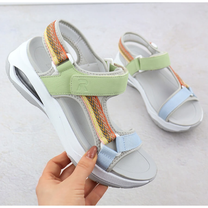 Rieker W3151-90 Sportske sandale zelena 1