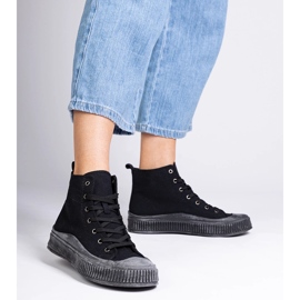 Crne Guerrino tenisice s visokom platformom crna 2