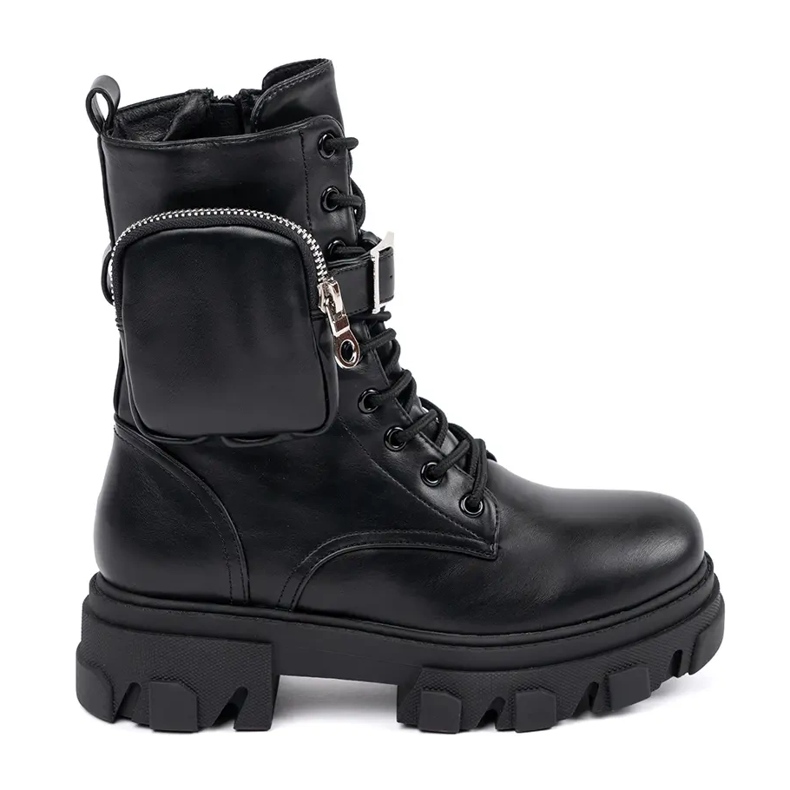 Ženske radnice s džepom Shelovet crno 1