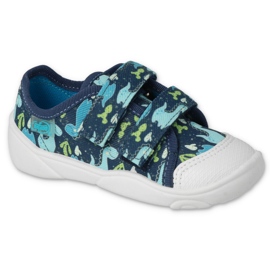Dječje papuče Befado Navy Blue 907p157 u zmajevima plava 1