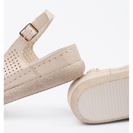 Goodin Lagane lješnjak udobne sandale zlatna 2