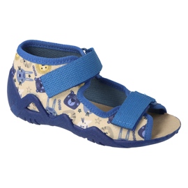 Befado dječje sandale, kožni umetak 350P040, bež medvjedići 1