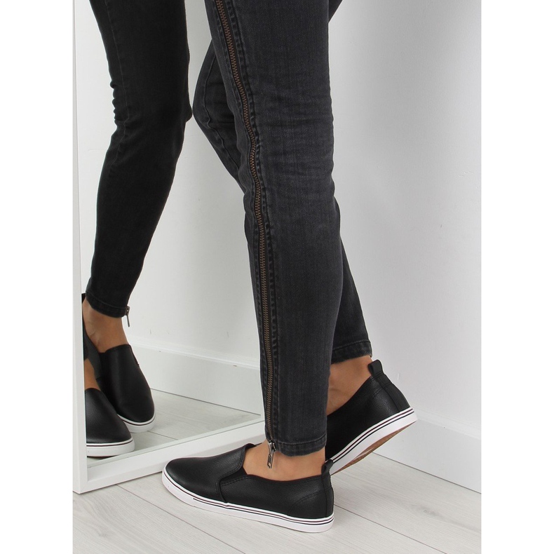 Tenisice slip-on crne face crne xl08p Crne crna 1