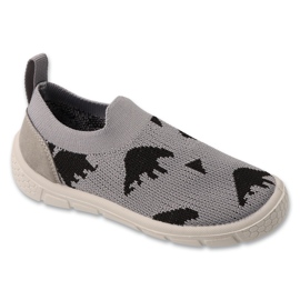 Befado dječje papuče siva 102x005 crni appl 1