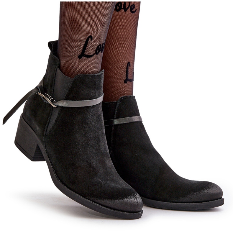 ZAZOO 60478 ASEDI visoke potpetice izolirane crne patentne zatvarače crna 5