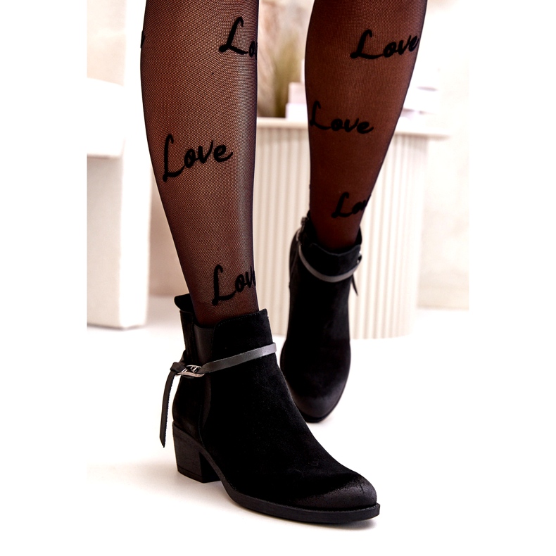 ZAZOO 60478 ASEDI visoke potpetice izolirane crne patentne zatvarače crna 2