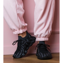 Crne sportske tenisice na ogromnom potplatu crna 1