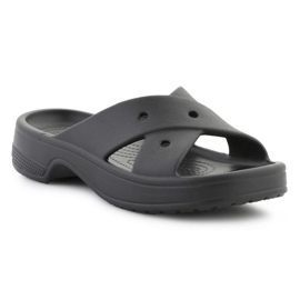 Crocs Classic Womens Cross Happed Flip Flops 210840-001 crna 1