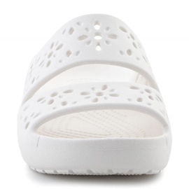 Crocs Classic Cvjetni izrez sandala 210966-0WV Flip Flops bijela 2