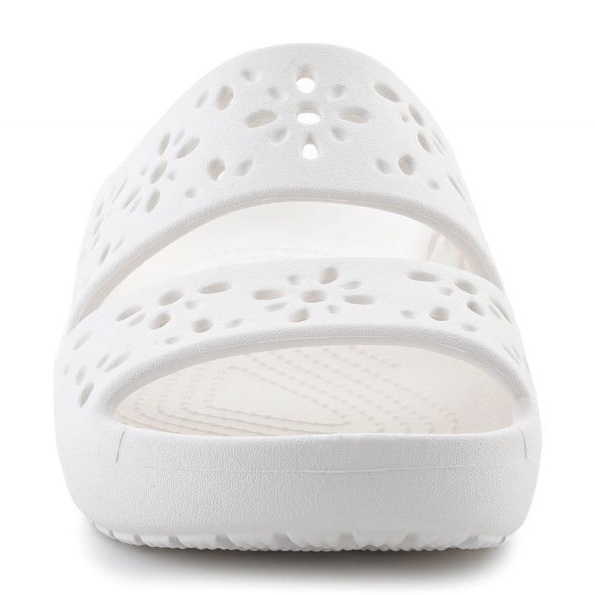Crocs Classic Cvjetni izrez sandala 210966-0WV Flip Flops bijela 2