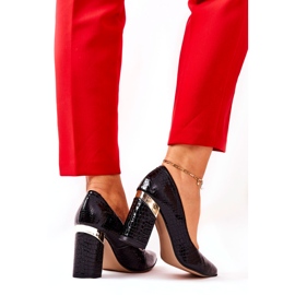 Lewski Shoes Lewski kožne pumpe 3117 crne crna 4