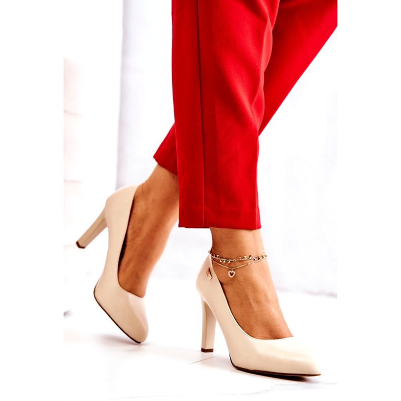 Ženske pumpe na Sergio Leone 1457 Beige Post 2