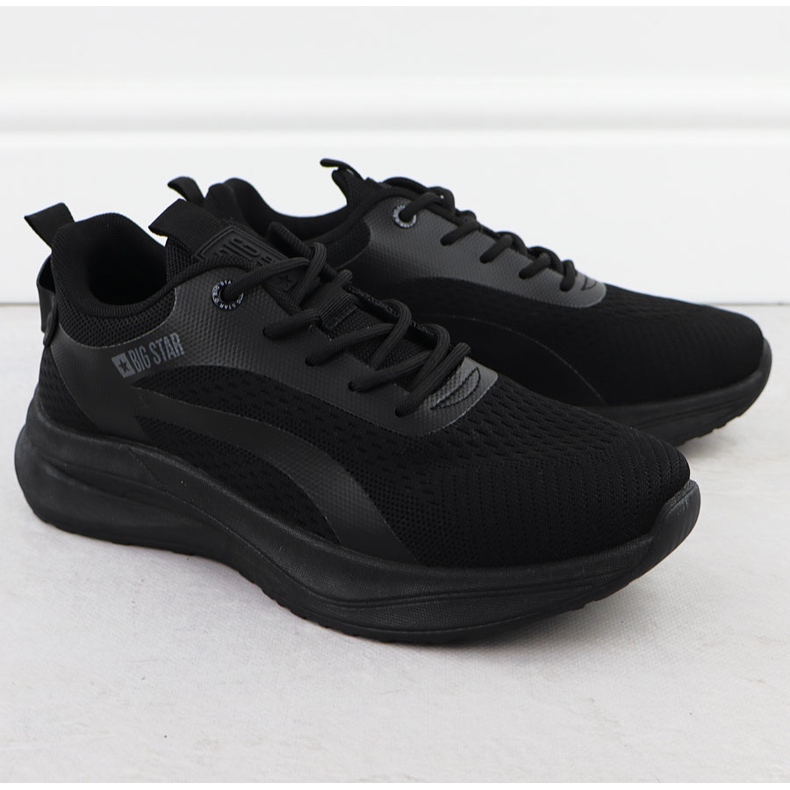 Big Star Muške sportske cipele tenisice crne velike zvijezde RR174273 crno 1