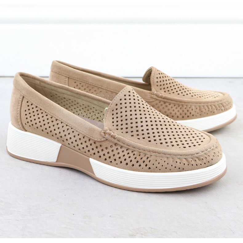 Ženske cipele za otvorene na platformi Sergio Leone 094h bež 2