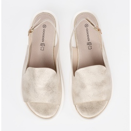 Goodin Zlatne udobne ženske sandale zlatna 1