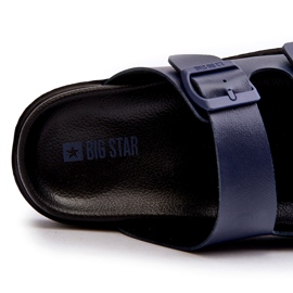 Lagane muške japanke s kopčama Big Star NN174593 tamnoplave plava 2