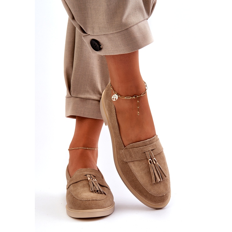 ZAZOO 3420 ASEDE KOŽNJA ŽENSKI REZAJI -LJUBAVNI LJUBAVI bež 5