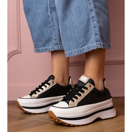 Crne tenisice tenisice na platfotmu crna 1