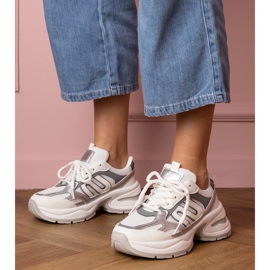 Bijele sportske tenisice s masivnim potplatom bijela 1