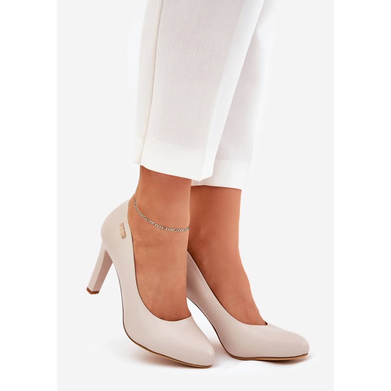 Ženske pumpe na sivom poštu Sergio Leone siva 1