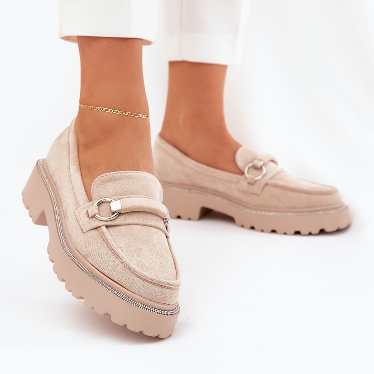 Ženske nativnice ukrašene cirkonima bež 2