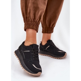 Ženske sportske cipele na platformi crne crna 2