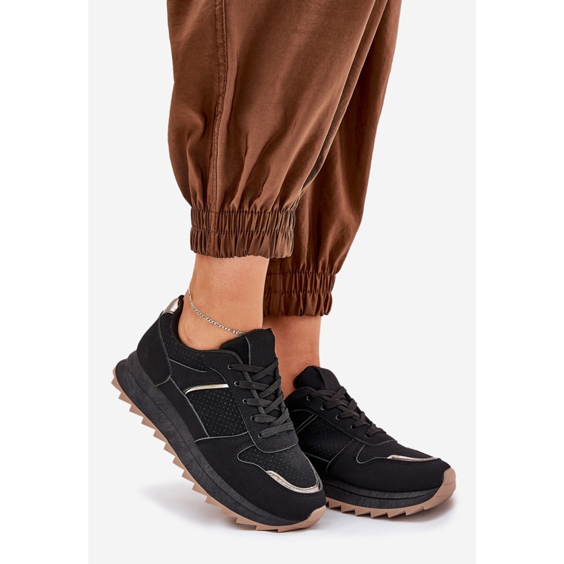 Ženske sportske cipele na platformi crne crna 1