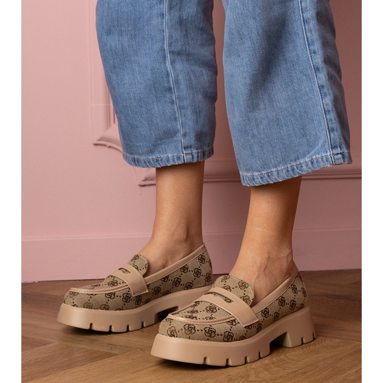 Ženske smeđe natikače s vezom smeđa 1