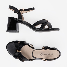 Goodin Sandale na stupu crno crna 1