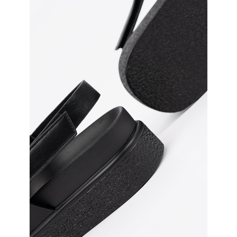 Goodin Klasične sandale na crnoj platformi 1