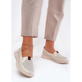 Openwork Vinceza 95336 Prirodni balerine bež 2