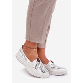 Openwork Vinceza 95336 Prirodni balerine bijela 1