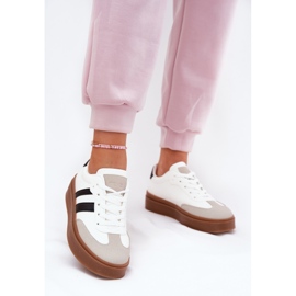 Evento Ženske tenisice na platformi s Eco Leathe White bijela 2