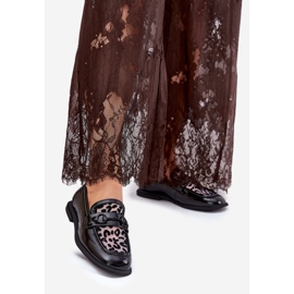 Kožni lakirani natikači s Vinceza mrežicom 31931 crno crna 1