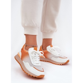 Kožne sportske cipele s Vinceza 66775 Ženska mreža narančasta 2