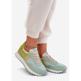 Kožne sportske cipele s Vinceza 66775 Ženska mreža zelena 1