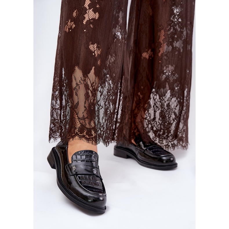 Oslikani Vinceza 91125 Ženske kožne kože crno 2