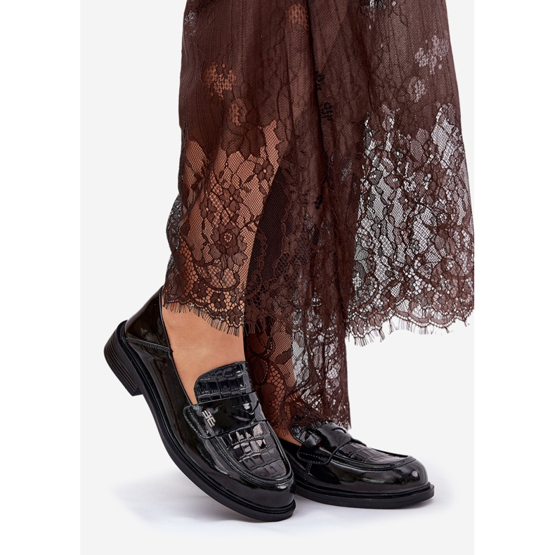 Oslikani Vinceza 91125 Ženske kožne kože crno 1