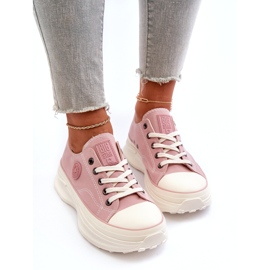 Ženske tenisice na masivnom potplatu Big Star NN274129 Pink 2