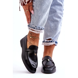 Ženske crne natikače s ukrasnim lokosom crna 4