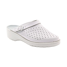 Ortopedske medicinske papuče na klin bijele boje bijela 1