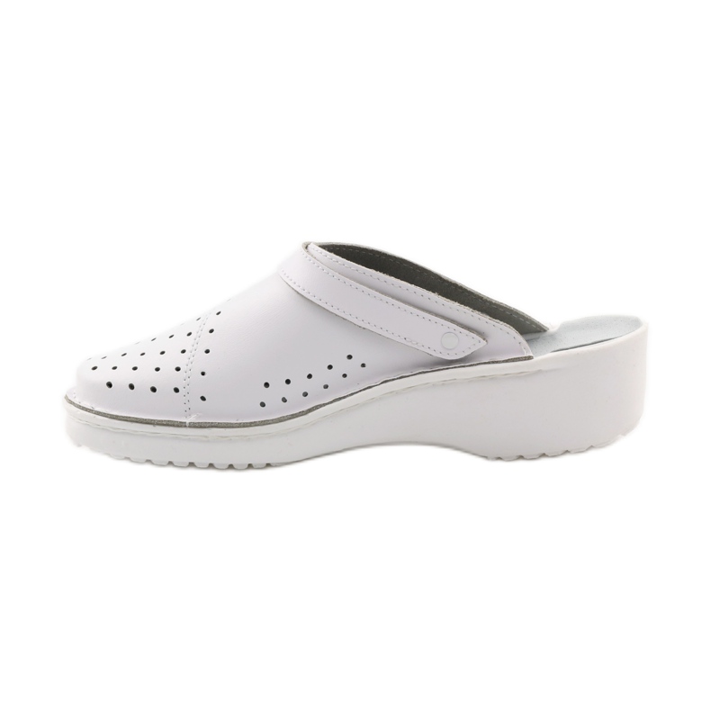 Ortopedske medicinske papuče na klin bijele boje bijela 2