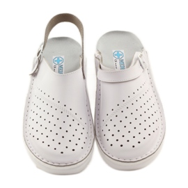 Ortopedske medicinske papuče na klin bijele boje bijela 4