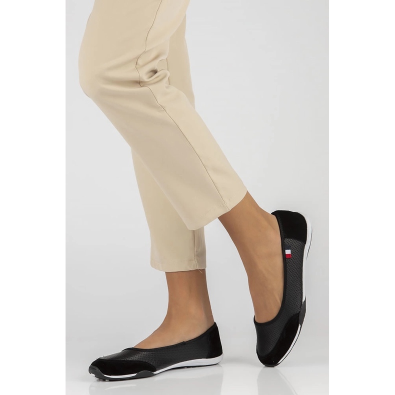 Filippo Kožne tenisice DP142/24 bk crno perforirano bijela 1