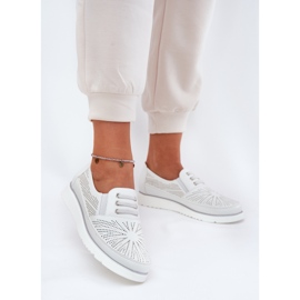 Evento Ženske cipele skliznule su bijelo bijela 2