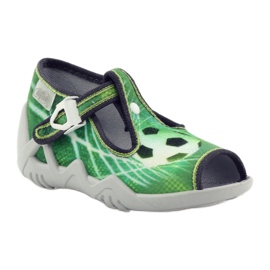 Befado dječje cipele, papuče 217p093 zelene s lopticom zelena 1