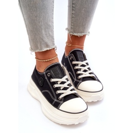 Big Star Ženske tenisice na masivnoj jedinoj velikoj zvijezdi NN274125 Black crno 3